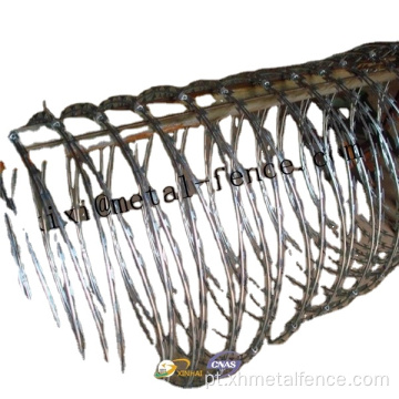 Hot mergulhado galvanizado concertina arame farpado